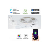 Woox r5093 smart led strip, 5m, 1000lm, full colour rgb + warm white 1000