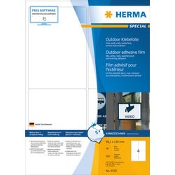 Herma 9539 etiketten (a4) 99.1 x 139 mm folie, mat wit 160 stuk(s) extra sterk hechtend folie-etiketten