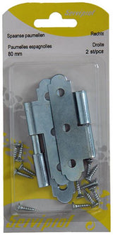 Mack 1013258 - 2 spaanse paumellen rechts verzinkt h 80 x b 45mm | 5 stuks