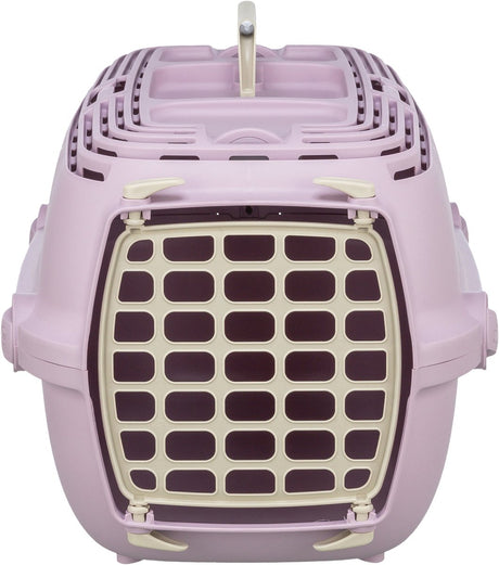 Trixie reismand - roze, geschikt tot 6 kg - 48x30x32 cm, handvat en draaisluiting xs
