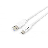 Wyposaż 128363 USB 3,2 Gen 1 Typ Cord na kabel, USB 3,2 Gen 1, 5000 Mbit S, M M, 1 M, Biały