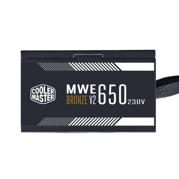 Cooler Master MPE-6501-aabw-be MWE 650 Bronze V2, ATX, 650 W, DC-to-DC + LLC, 88%, 120 mm, Schwarz