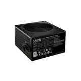 Cooler Master MPE-5501-AABW-BEU MWE 550 Bronze-V2-230V, 120 mm, 85%, 2x PCIe, sort