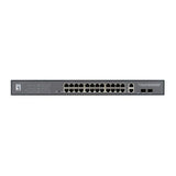 Levelone levelone gep-2841 28-port web managed switch, l2, gigabit ethernet, over ethernet (poe)