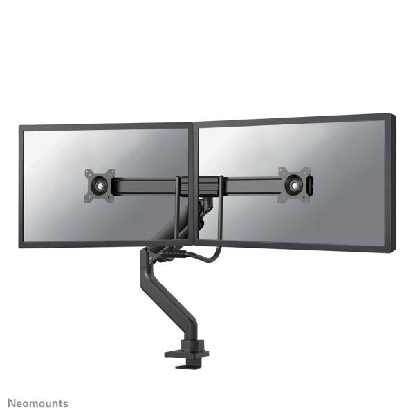 Neomounts ds75-450bl2 screen desk mount, 2 screens, 17 - 32 inch, topfix clamp grommet