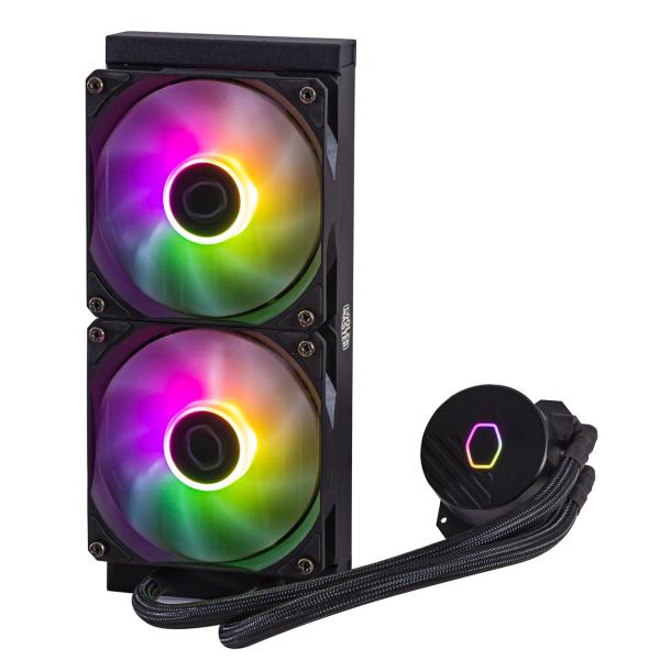 Cooler Master Cooler MLW-D24M-A18PZ-R1 Masterliquid 240L Core Argb, 4-pin, 2x 120 mm Argb, 27,2 DBA (Max)