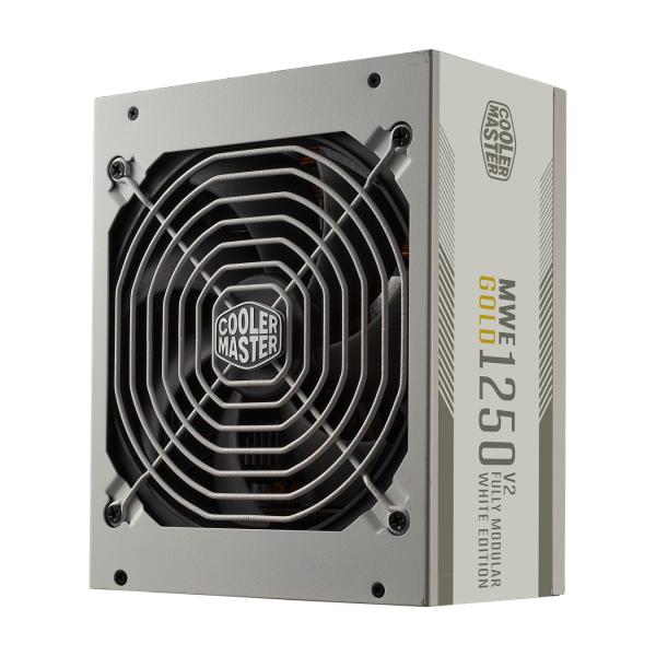 Cooler master mpe-c501-afcag-3geu mwe gold 1250 v2 white, atx3.0, 1250w, 90%, 140mm, 3x pcie 6+2