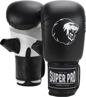 Super pro combat gear victor bokszakhandschoenen zwart wit extra small
