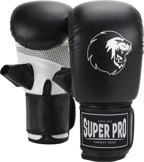Super pro combat gear victor bokszakhandschoenen zwart wit extra small