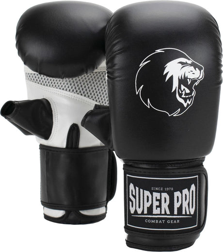 Super pro combat gear victor bokszakhandschoenen zwart wit extra large