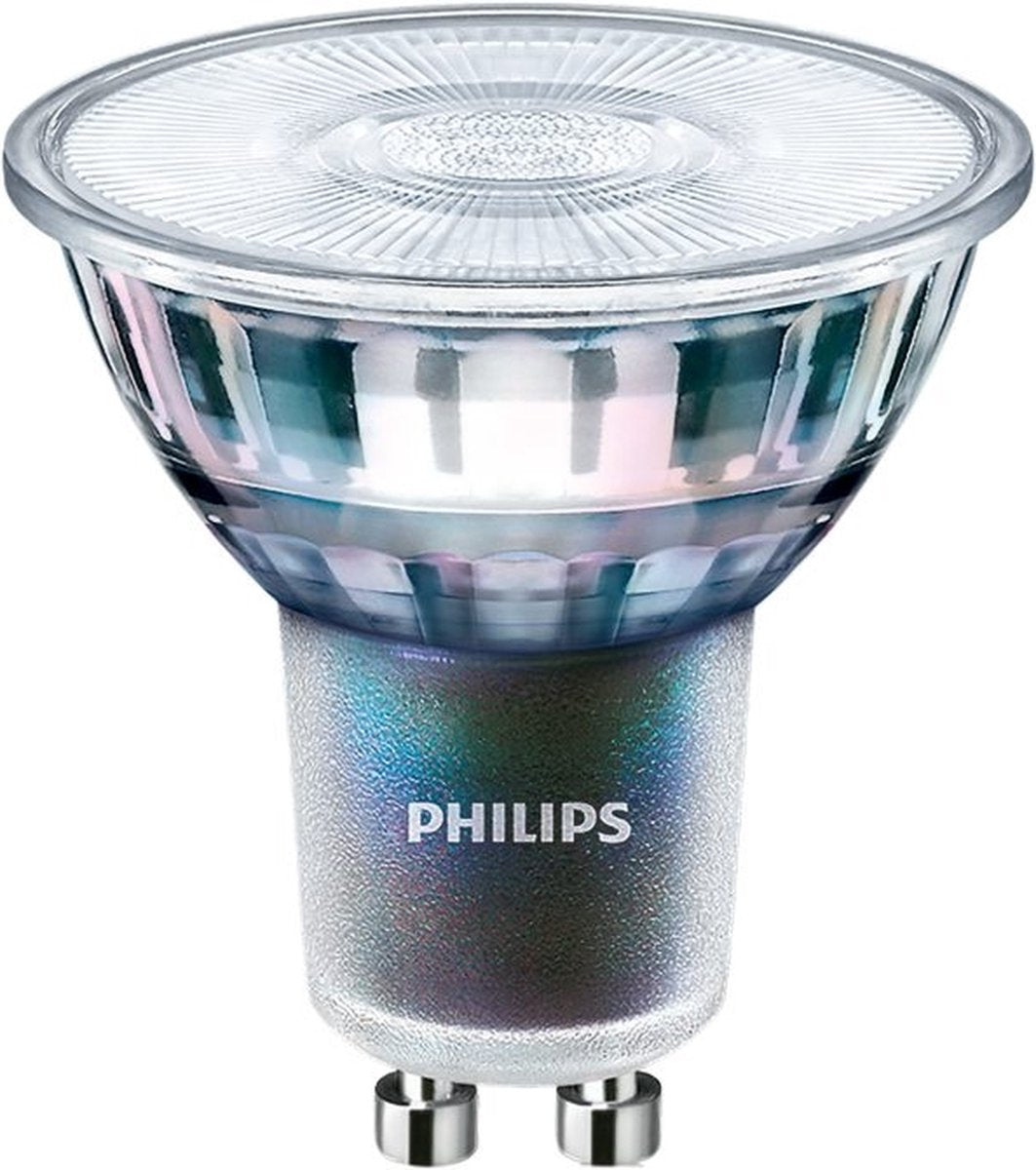 Philips led philips - master led spot expertcolor gu10 par16 5.5w 375lm 36d - 930 warm wit | beste kleurweergave - dimbaar - vervangt 50w