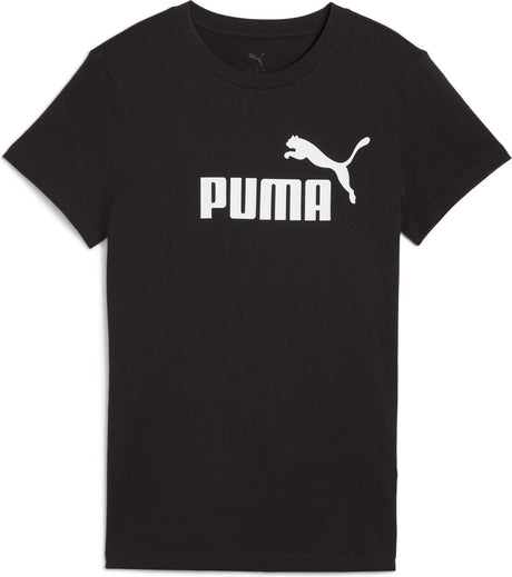 Puma ess no. 1 logo tee dames sportshirt - black xs