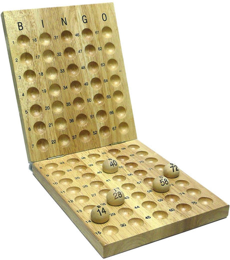 Longfield controlebord bingo hout 1-75