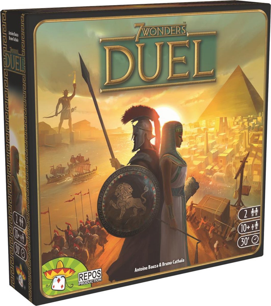 Repos production 7 wonders duel - nederlandstalig bordspel - 2 spelers - strategie beschaving