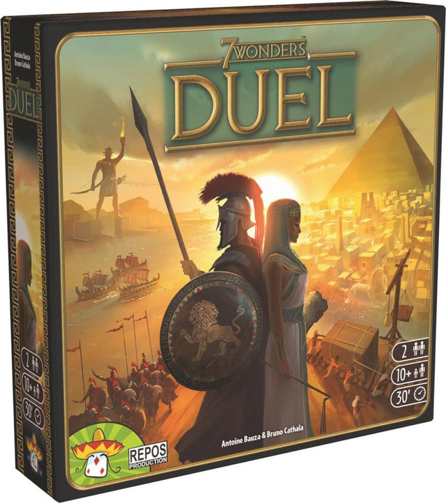 Repos production 7 wonders duel - nederlandstalig bordspel - 2 spelers - strategie beschaving