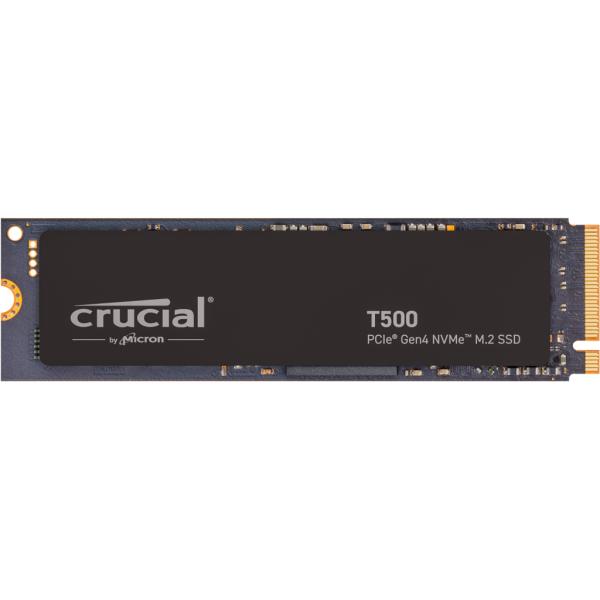 Crucial crucial ct500t500ssd8 t500 ssd, 500 gb, m.2 2280, pcie 4.0 nvme, 7300 6800 mb s, no hs