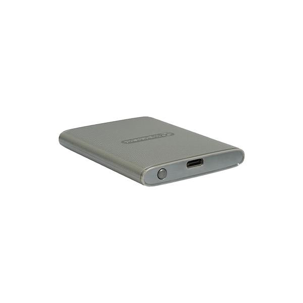 Transcend transcend ts1tesd360c esd360c external ssd, 1tb, usb 20gbps, type c, 2000 mb s, 3d nand, gray