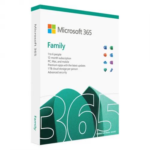 Microsoft 6GQ-01897 Office 365 Family, 6 User, 1yr License: Publisher, Access+ UK