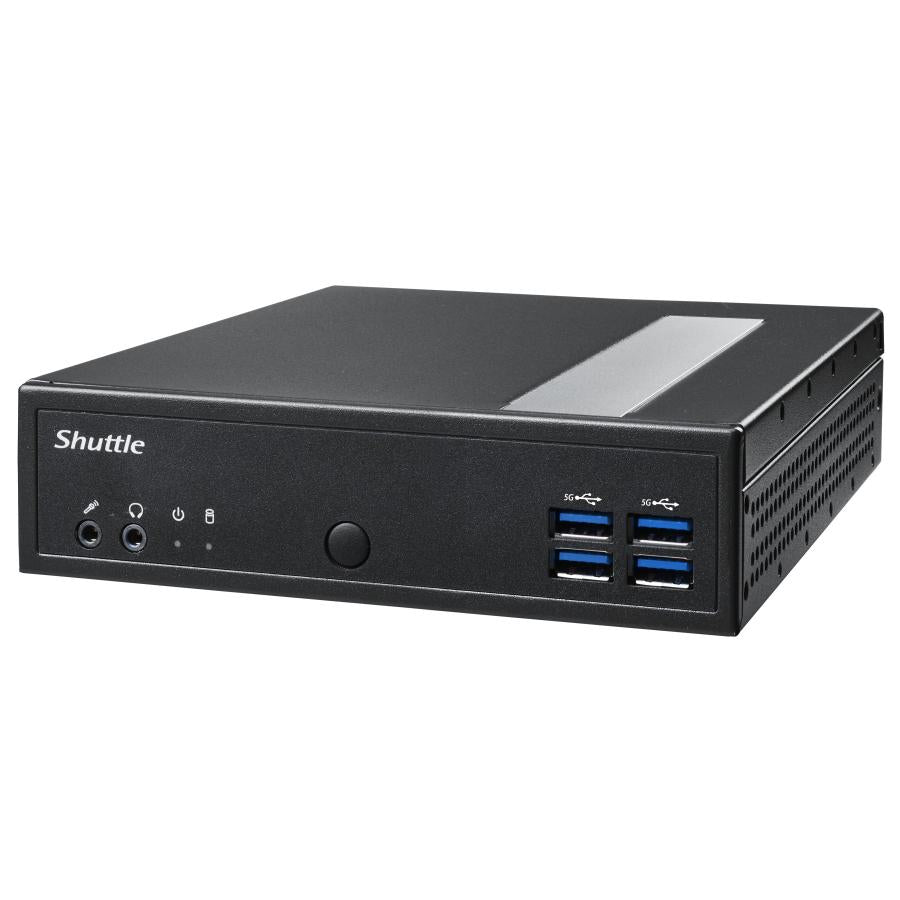 Shuttle shuttle dl30n slim barebone pc, 1.35l, iintel n100 fan, ddr5, 2x 2.5 gbe, hdmi 2.0b, 65w, 24 7