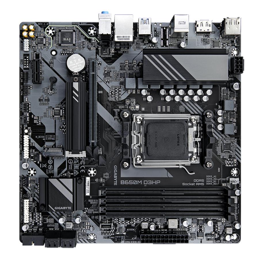 Gigabyte gigabyte b650m d3hp b650m d3hp, amd am5, ryzen 7000, ddr5 7600 mhz, pcie 4.0, 2.5gbe lan