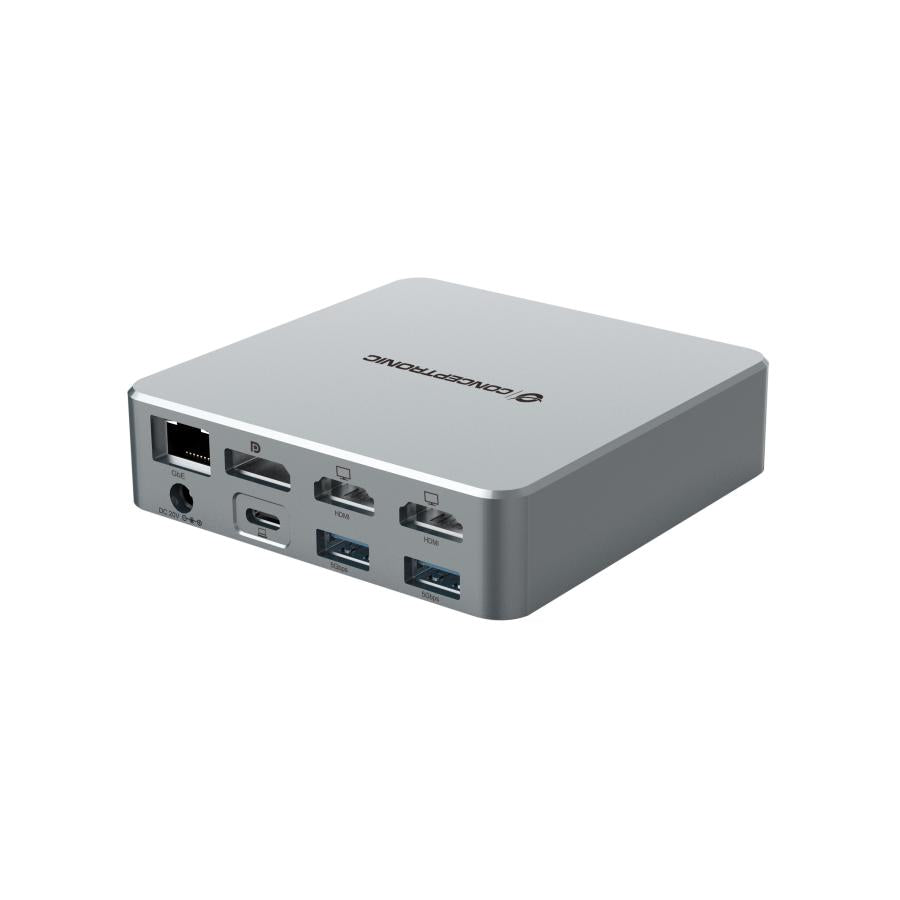 Conceptronic Donn25g 15-in-1 DisplayLink USB 3.2 Station d'accueil Gen 2, type-c 10 Gbps, USB-A X2