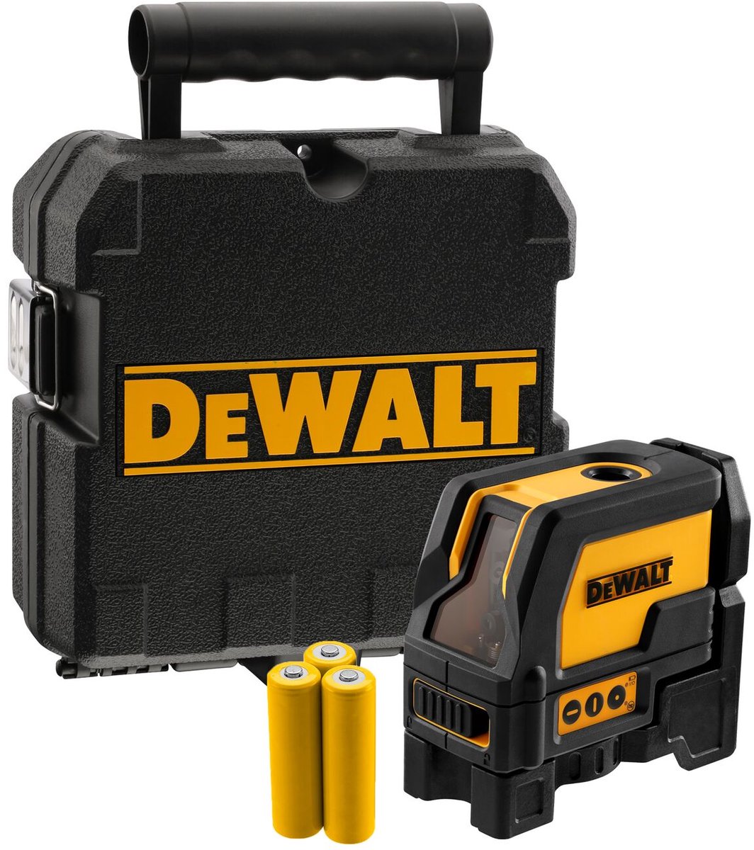 Dewalt dw0822 kruislijnlaser in koffer - 50m