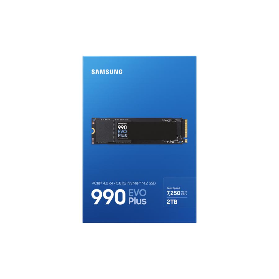 Samsung MZ-V9S2T0BW MZ-V9S2T0 990 EVO Plus SSD, 2 TB, M.2, PCIE 4.0, 7150 MB S, 1350000 IOPS, SORT