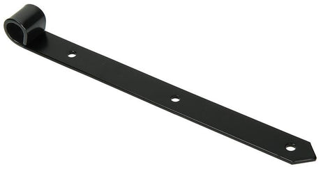 1013237 - enkel luikscharnier zwart 30 cm dia 18 mm | 6 stuks