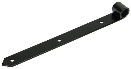 1013237 - enkel luikscharnier zwart 30 cm dia 18 mm | 6 stuks
