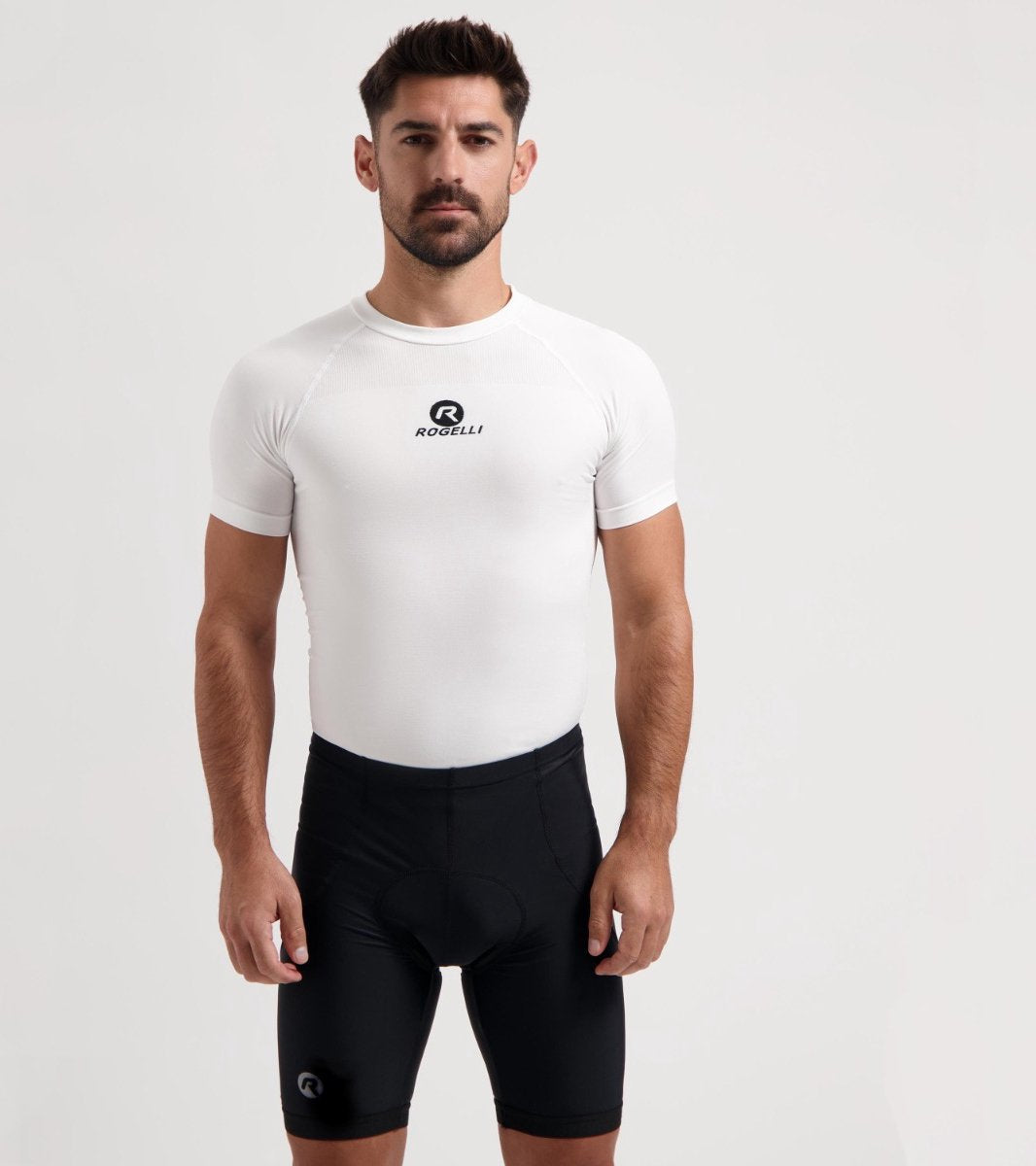Rogelli core korte fietsbroek heren met zeem - wielrenbroek - zwart - maat xl