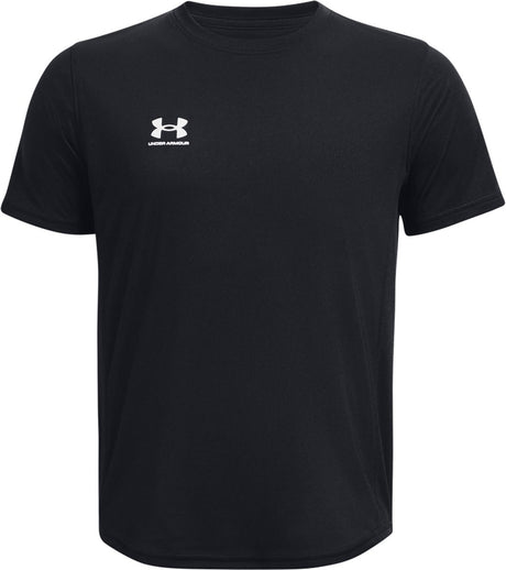 Under armour ua b's challenger train ss unisex sportshirt - zwart - wit 128