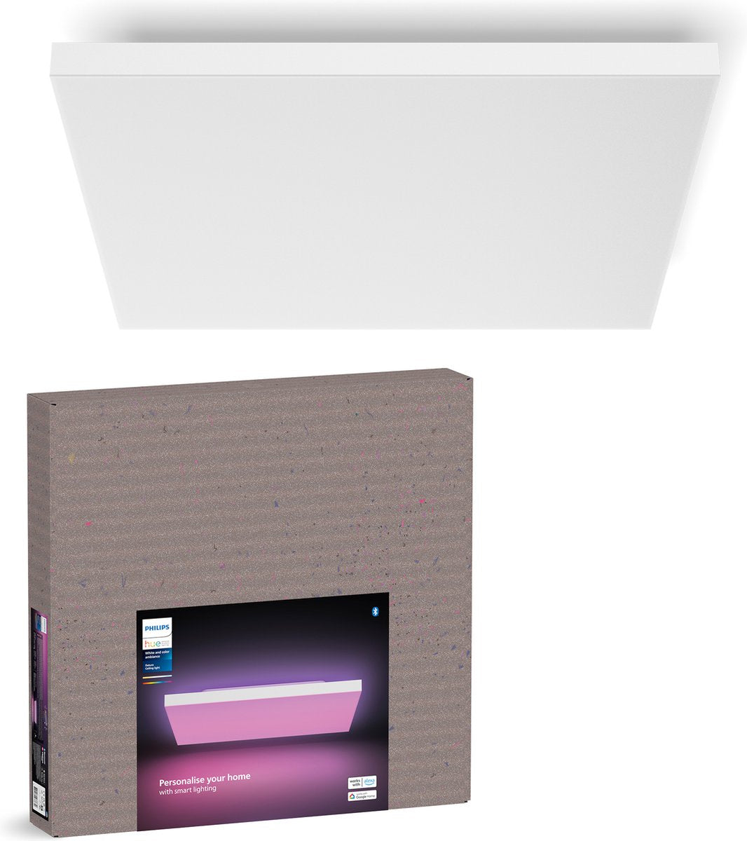 Philips hue datura paneellamp - wit en gekleurd licht - vierkant - wit