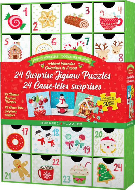 Eurographics - kerstsnoepjes [christmas sweets] - 12×50 stukjes 12.5×12.5cm (b×h) - adventskalender