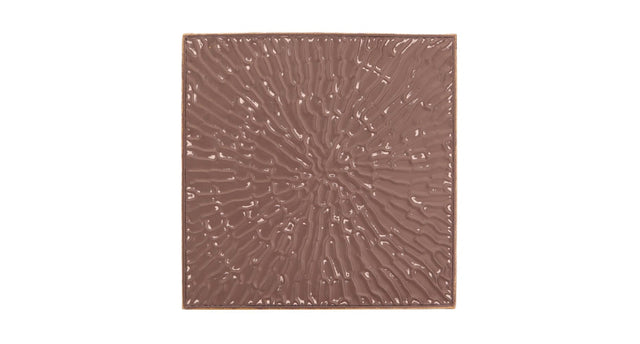 Wall art square metal 38x2x38cm silver