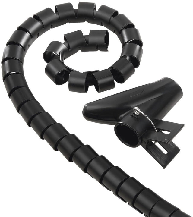 Hama 00220996 kabelslang kunststof zwart flexibel (ø x l) 2 cm x 250 cm 1 stuk(s)