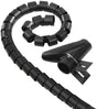 Hama 00220996 kabelslang kunststof zwart flexibel (ø x l) 2 cm x 250 cm 1 stuk(s)