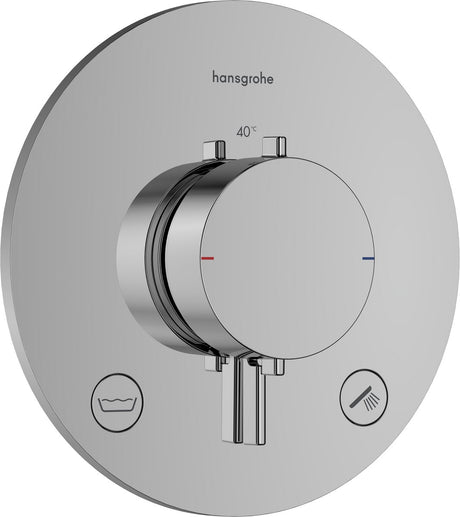 Hansgrohe ecostat comfort s - inbouwthermostaat - 2 functies - douche thermostaat - zekerheidscombinatie en1717 - chroom