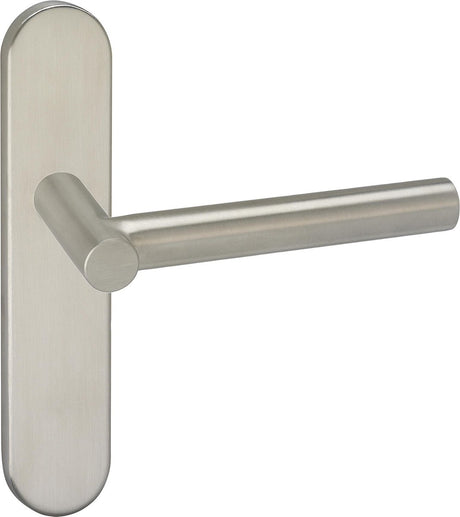 Impresso deurkruk - alton - voor binnen - ovaal - deurschild - rvs - 2 stuks