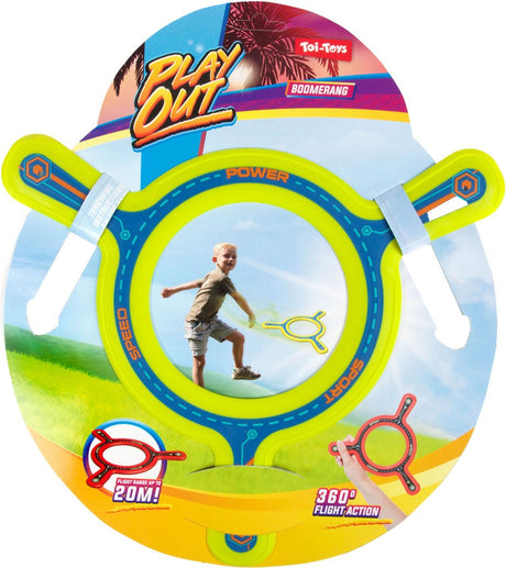 Merkloos sans marque toi toys ronde boemerang 'sports' (1 stuk) assorti