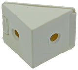 Mack 1013641 - 4 hoekverbinders smal wit | 5 stuks