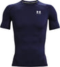 Under armour ua hg armour comp ss-blu heren sportshirt - midnight navy - wit