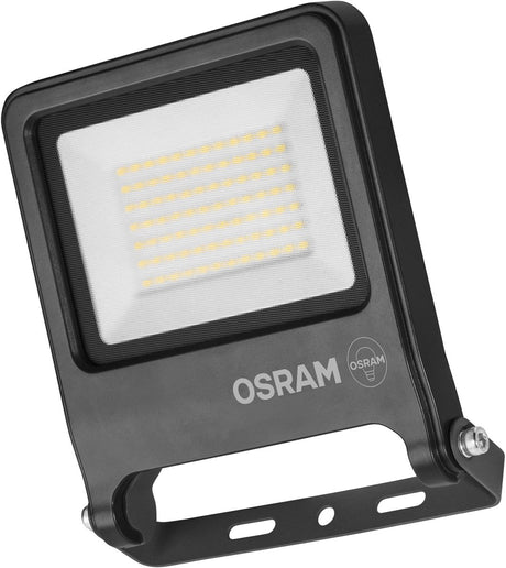 Osram endura flood pc 50w led-schijnwerper, 3000k warm wit, 5000 lumen, ip65 schijnwerper, duurzaam aluminium, 100 lm w efficiëntie, donkergrijs