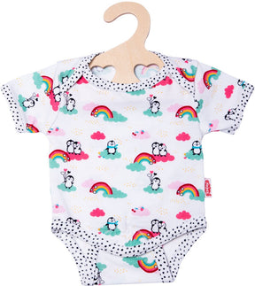 Heless poppenromper penguin dots 28-35 cm katoen wit m