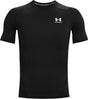 Under armour ua hg armour comp ss-blk heren sportshirt - zwart - wit