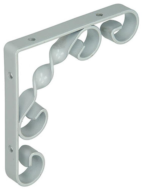 1014747 - rustieke gedraaide konzool wit115x115x13mm | 12 stuks