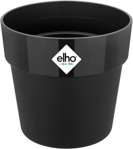 Elho b.for original rond 18 - bloempot voor binnen - 100% gerecycled plastic - ø 18.0 x h 16.5 cm - living black