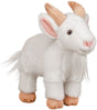 Animigos pluche knuffeldier witte geit 24 cm - boerderij dieren speelgoed knuffels
