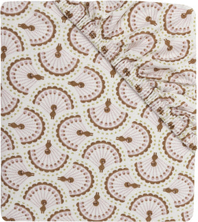 Jollein hoeslaken ledikant - 60x120cm - jersey - soft plumes