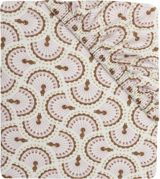 Jollein hoeslaken ledikant - 60x120cm - jersey - soft plumes