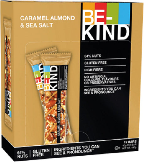 Be kind be-kind - caramel almond seasalt - 12 x 40 gram